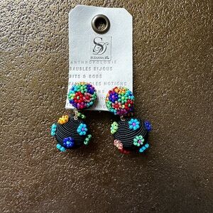 Anthropologie Beaded Earrings